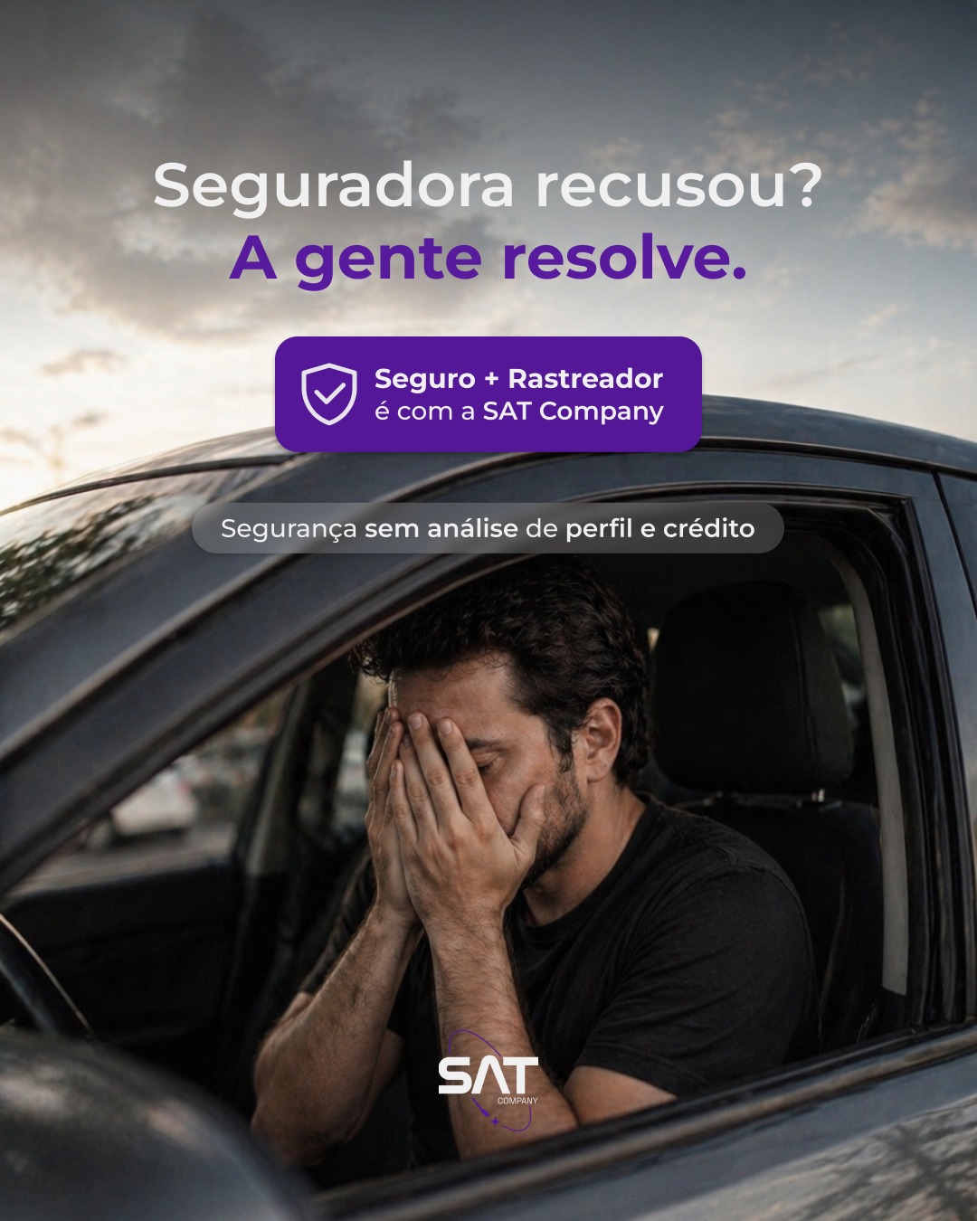 Sat Company: seguro com rastreador, sem análise de perfil e crédito